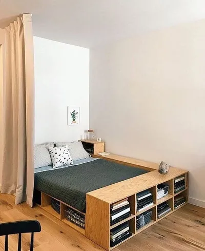 Cama con almacenaje